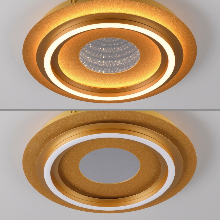 JUST LIGHT. 15089-60 - LED laelamp CICHIO LED/36W/230V läbimõõt 40 cm kuldne