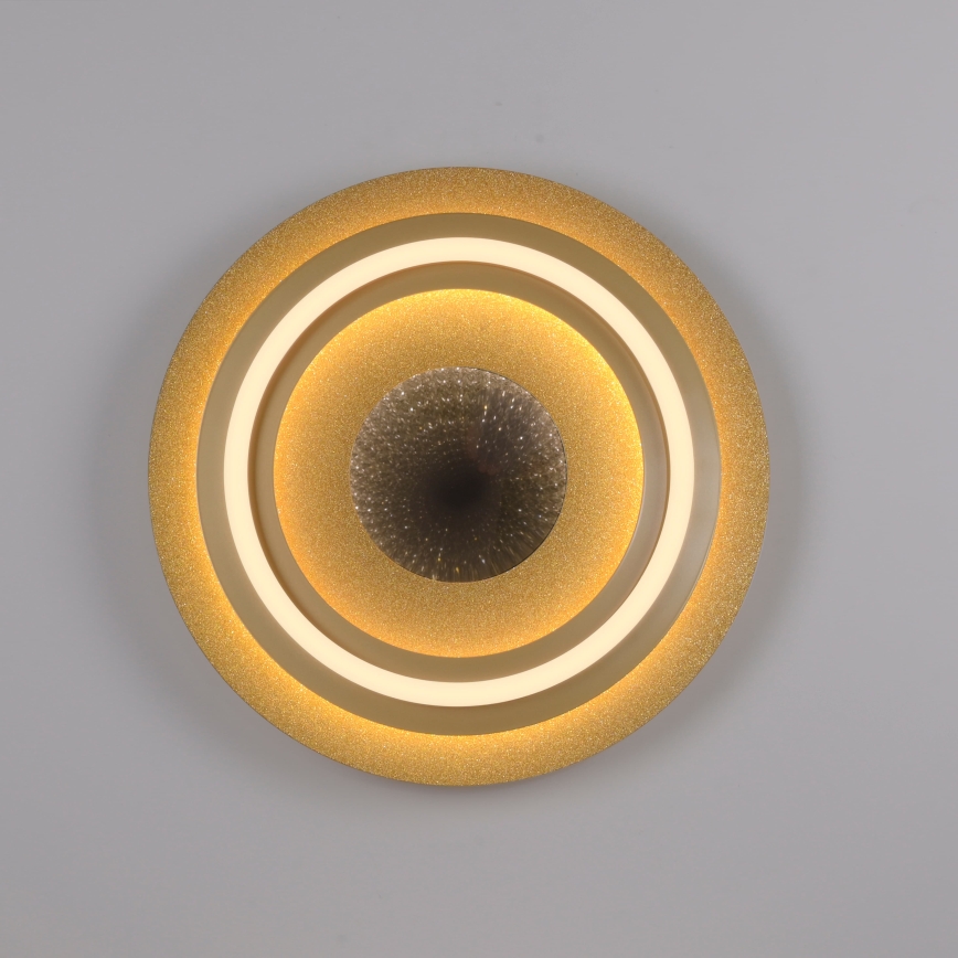 JUST LIGHT. 15089-60 - LED laelamp CICHIO LED/36W/230V läbimõõt 40 cm kuldne