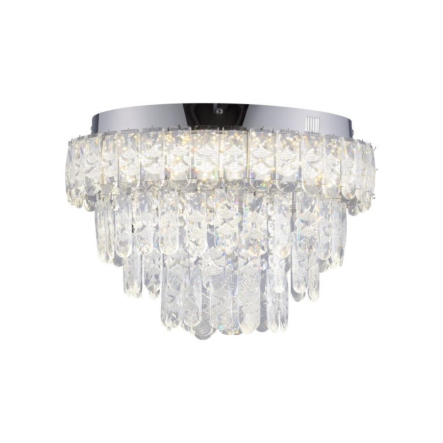 JUST LIGHT. 15092-17 - LED laelamp KULUNKA LED/33W/230V läbimõõt 38 cm läikiv kroom