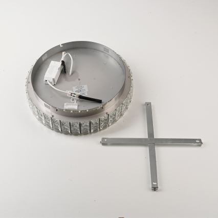 JUST LIGHT. 15092-17 - LED laelamp KULUNKA LED/33W/230V läbimõõt 38 cm läikiv kroom