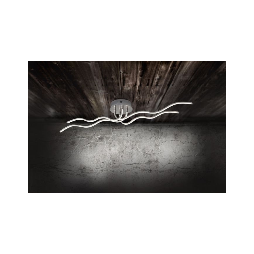 JUST LIGHT. 15126-55 - LED Pinnale kinnitatav lühter WAVE LED/29,4W/230V matt kroom