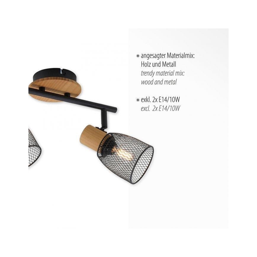 JUST LIGHT. 15192-79 - Kohtvalgusti TAMIS 2xE14/10W/230V