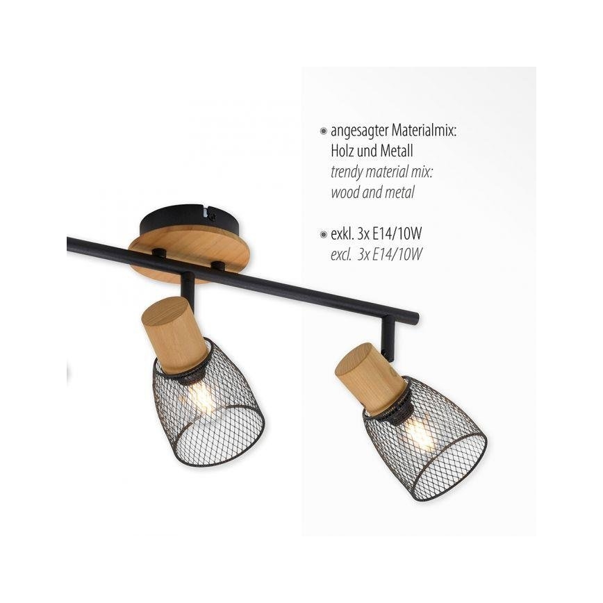 JUST LIGHT. 15193-79 - Kohtvalgusti TAMIS 3xE14/10W/230V