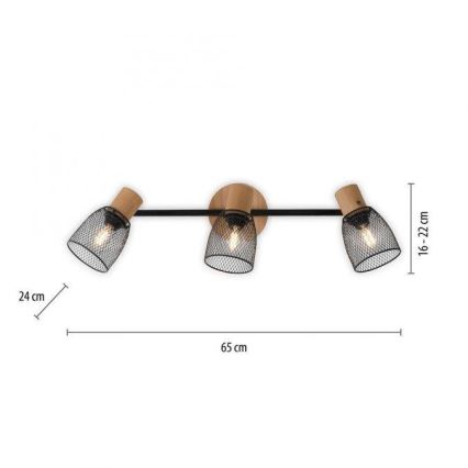 JUST LIGHT. 15193-79 - Kohtvalgusti TAMIS 3xE14/10W/230V