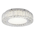 JUST LIGHT. 15221-17 - LED laelamp KULUNKA LED/32W/230V Ø 37 cm läikiv kroom