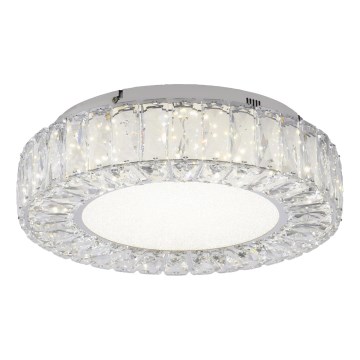 JUST LIGHT. 15221-17 - LED laelamp KULUNKA LED/32W/230V Ø 37 cm läikiv kroom