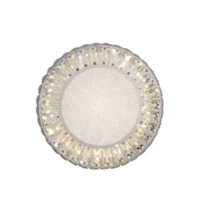 JUST LIGHT. 15221-17 - LED laelamp KULUNKA LED/32W/230V Ø 37 cm läikiv kroom