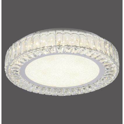 JUST LIGHT. 15222-17 - LED laelamp KULUNKA LED/46W/230V, läbimõõt 50 cm, läikiv kroom