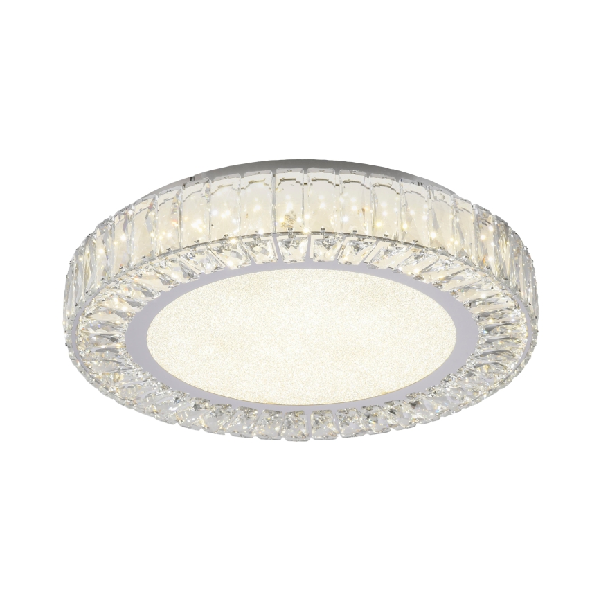 JUST LIGHT. 15222-17 - LED laelamp KULUNKA LED/46W/230V, läbimõõt 50 cm, läikiv kroom