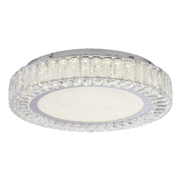 JUST LIGHT. 15222-17 - LED laelamp KULUNKA LED/46W/230V, läbimõõt 50 cm, läikiv kroom