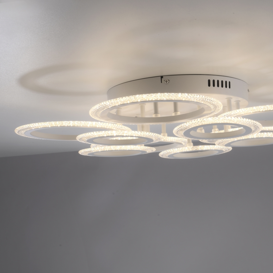 JUST LIGHT. 15268-16 - LED laelamp CRYSTALLO LED/48,5W/230V läbimõõt 68,6 cm valge