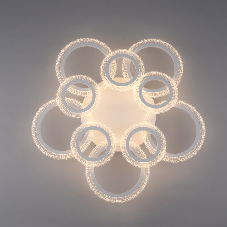 JUST LIGHT. 15268-16 - LED laelamp CRYSTALLO LED/48,5W/230V läbimõõt 68,6 cm valge