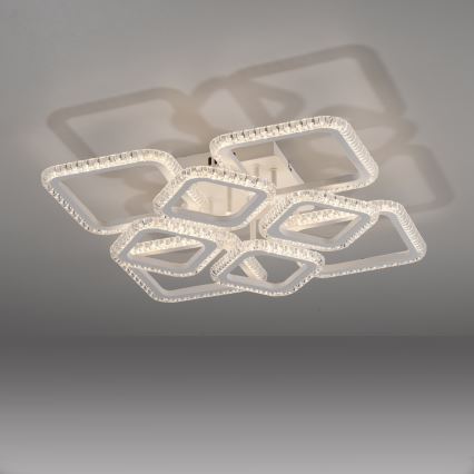 JUST LIGHT. 15269-16 - LED laelamp CRYSTALLO LED/43,5W/230V 49x49 cm valge