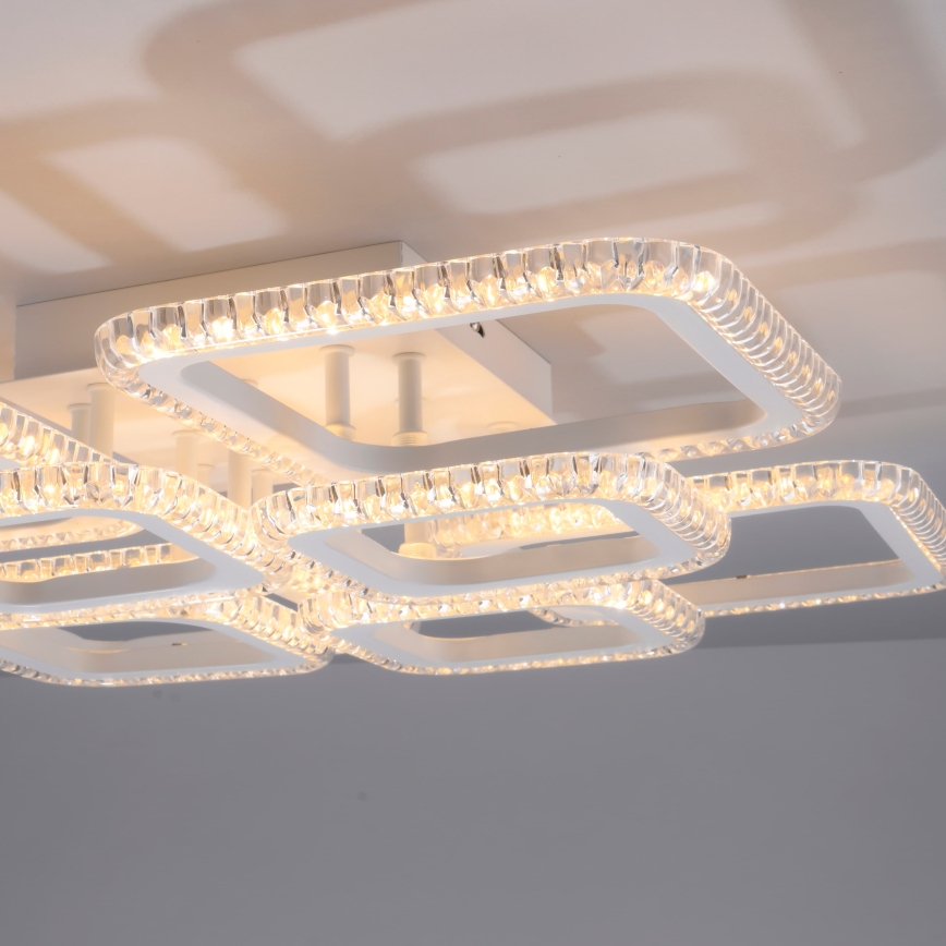 JUST LIGHT. 15269-16 - LED laelamp CRYSTALLO LED/43,5W/230V 49x49 cm valge
