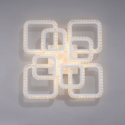 JUST LIGHT. 15269-16 - LED laelamp CRYSTALLO LED/43,5W/230V 49x49 cm valge