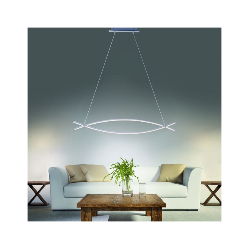 JUST LIGHT. 15382-55 - LED Lühter MAJA 2xLED/8,4W/230V matt kroom
