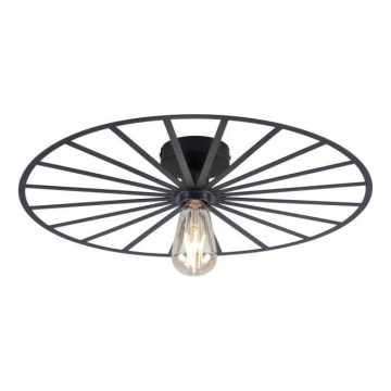 JUST LIGHT. 15636-18 - Laevalgusti SPIKE 1xE27/40W/230V d. 50 cm must