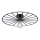 JUST LIGHT. 15636-18 - Laevalgusti SPIKE 1xE27/40W/230V d. 50 cm must