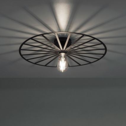 JUST LIGHT. 15636-18 - Laevalgusti SPIKE 1xE27/40W/230V d. 50 cm must