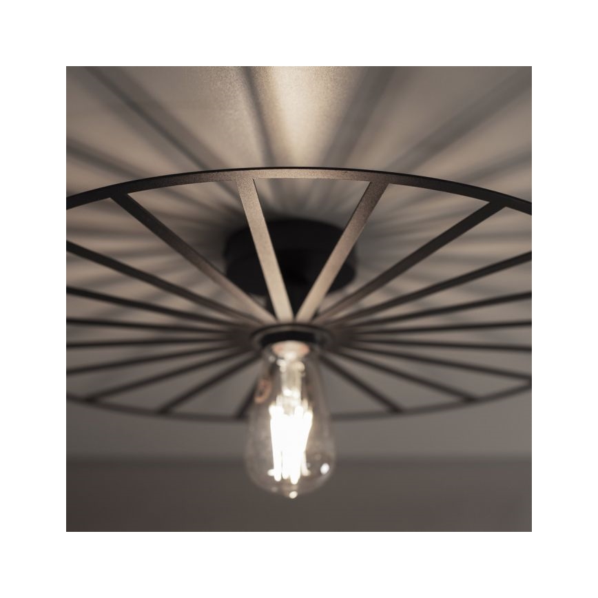 JUST LIGHT. 15636-18 - Laevalgusti SPIKE 1xE27/40W/230V d. 50 cm must