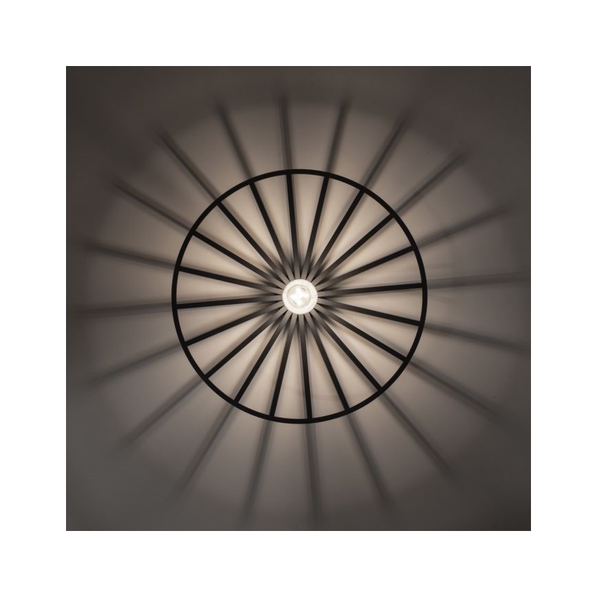 JUST LIGHT. 15636-18 - Laevalgusti SPIKE 1xE27/40W/230V d. 50 cm must