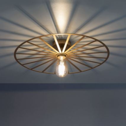 JUST LIGHT. 15636-60 - Laevalgusti SPIKE 1xE27/40W/230V d. 50 cm messing