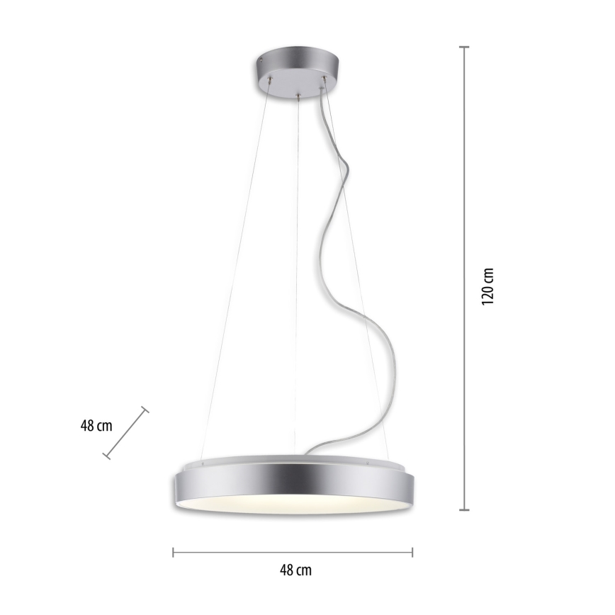 JUST LIGHT. 17075-21 - LED Hämardatav lühter KETO ANIKA LED/26,5W/230V 2700-5000K + kaugjuhtimispult