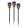 JUST LIGHT. 19106-18-3 - KOMPLEKT 3x LED Päikesepaneeliga valgusti FACKEL LED/0,24W/1,2V 200 mAh IP44 must