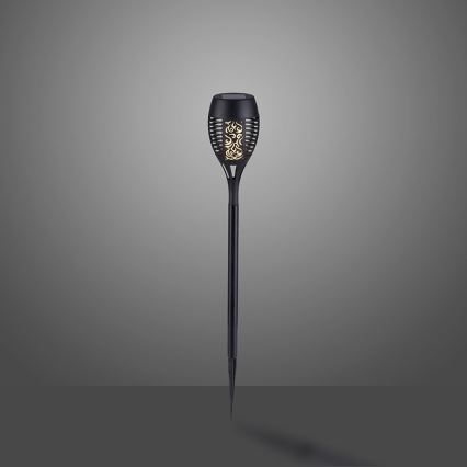 JUST LIGHT. 19106-18-3 - KOMPLEKT 3x LED Päikesepaneeliga valgusti FACKEL LED/0,24W/1,2V 200 mAh IP44 must