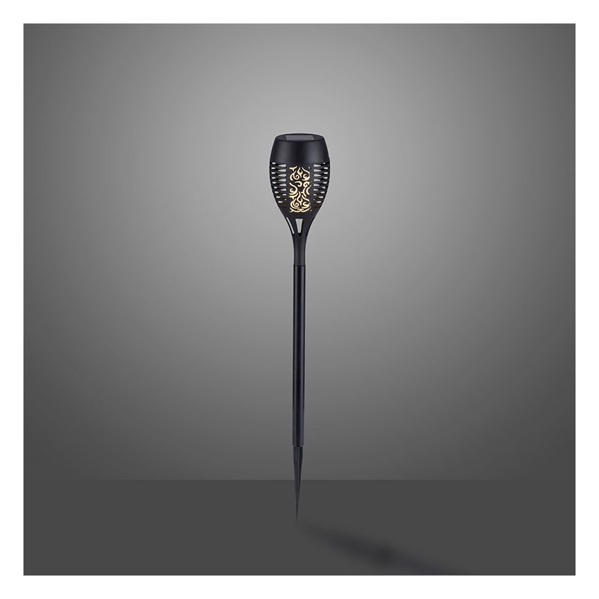 JUST LIGHT. 19106-18-3 - KOMPLEKT 3x LED Päikesepaneeliga valgusti FACKEL LED/0,24W/1,2V 200 mAh IP44 must