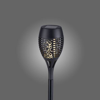 JUST LIGHT. 19106-18-3 - KOMPLEKT 3x LED Päikesepaneeliga valgusti FACKEL LED/0,24W/1,2V 200 mAh IP44 must