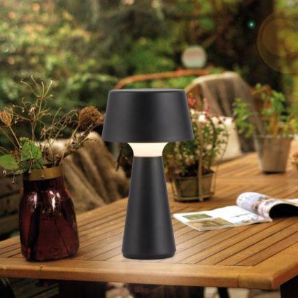 JUST LIGHT. 19260-18 - LED Hämardatav puutetundlik väli lamp ABERA LED/3W/3,7V 2000 mAh USB IP54 must