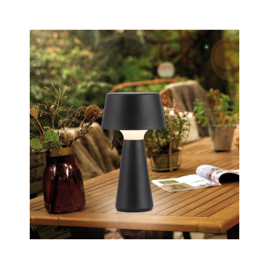 JUST LIGHT. 19260-18 - LED Hämardatav puutetundlik väli lamp ABERA LED/3W/3,7V 2000 mAh USB IP54 must