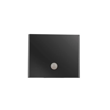 JUST LIGHT. 19471-18 - LED Väli seinavalgusti koos anduriga AMIN 2xLED/1,25W/3,7V 4400mAh IP44 must