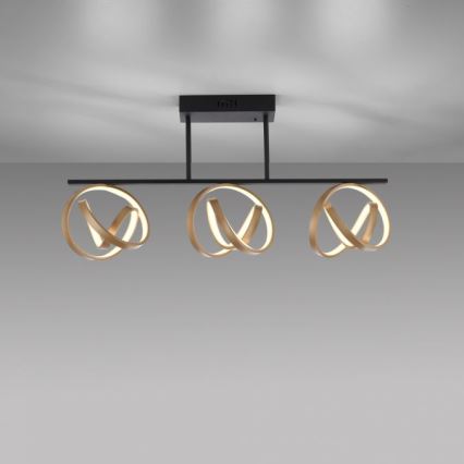 JUST LIGHT. 6245-18 - LED Hämardatav pinnale kinnitatav lühter LOOP 3xLED/11W/230V 2700-5000K + kaugjuhtimispult