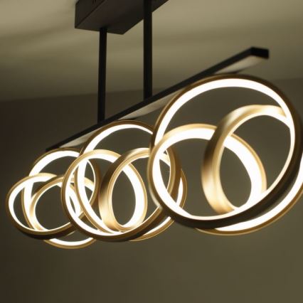 JUST LIGHT. 6245-18 - LED Hämardatav pinnale kinnitatav lühter LOOP 3xLED/11W/230V 2700-5000K + kaugjuhtimispult