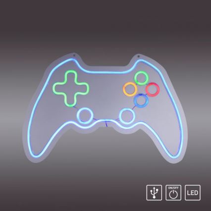 JUST LIGHT. 85022-70 - LED-neoonseina dekoratsioon NEON LED/6,5W/5V gamer