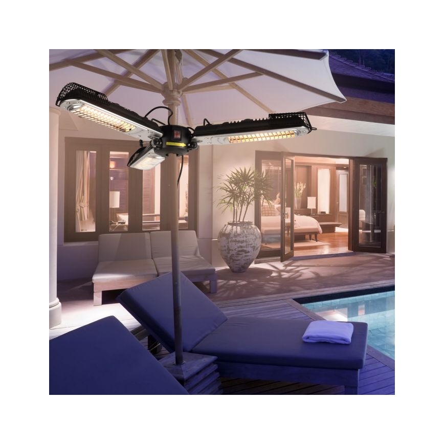 JUST LIGHT. 99513-18 - Väli küttekeha GLOW 3x650W/1300W/2000W/230V IP34
