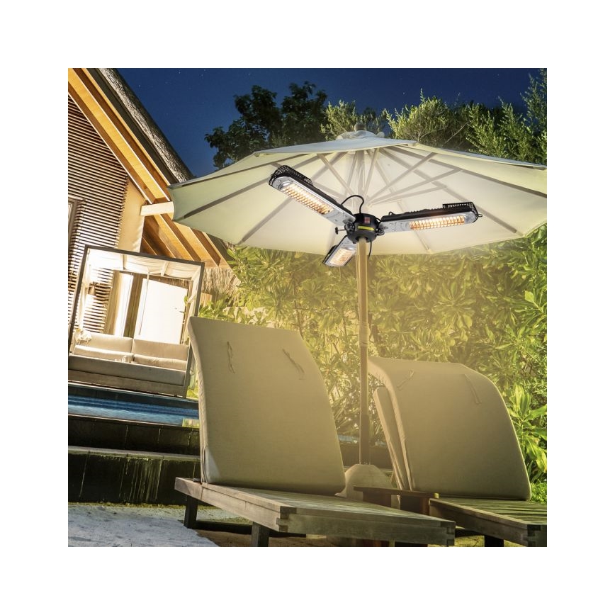 JUST LIGHT. 99513-18 - Väli küttekeha GLOW 3x650W/1300W/2000W/230V IP34