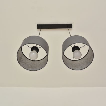 Kaabellirippvalgusti ALBA 2xE27/15W/230V hall