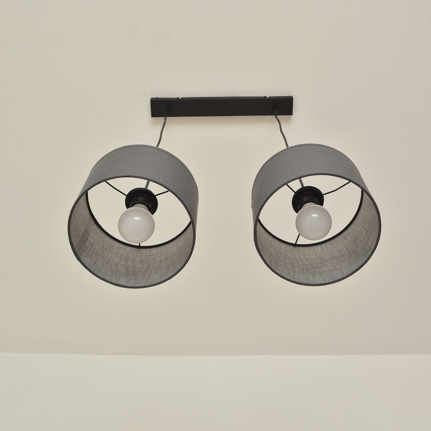 Kaabellirippvalgusti ALBA 2xE27/15W/230V hall