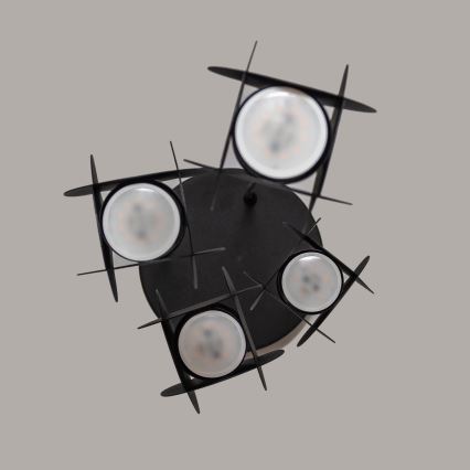 Kaabliga laelühter GAMBIT 4xGU10/10W/230V must