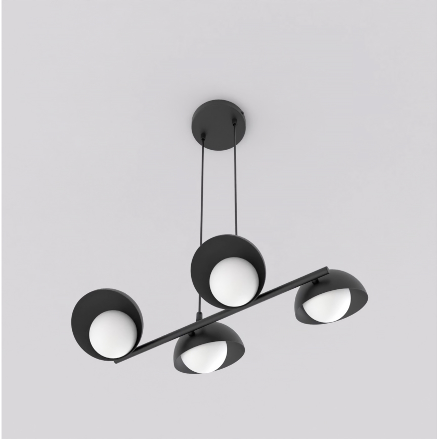 Kaabliga lühter BOOM 4xG9/8W/230V, must