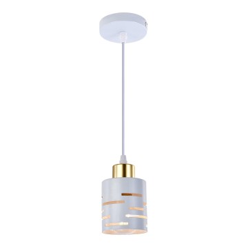 Kaabliga ripatslamp ELEN 1xE27/35W/230V valge/kuldne