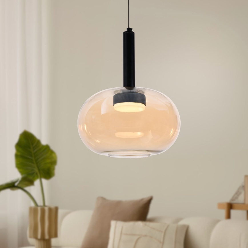 Kaabliga ripatsvalgusti BUENO 1xGX53/9W/230V, läbimõõt 25 cm, suitsune beež