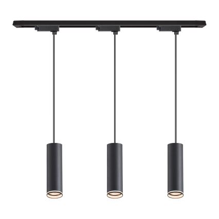 Kaabliga ripatsvalgusti liistsüsteemi PIPE 3xGU10/10W/230V, must