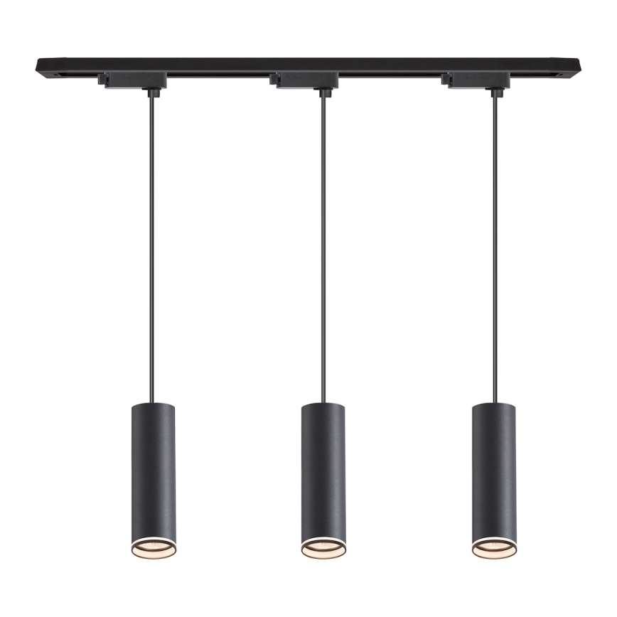 Kaabliga ripatsvalgusti liistsüsteemi PIPE 3xGU10/10W/230V, must