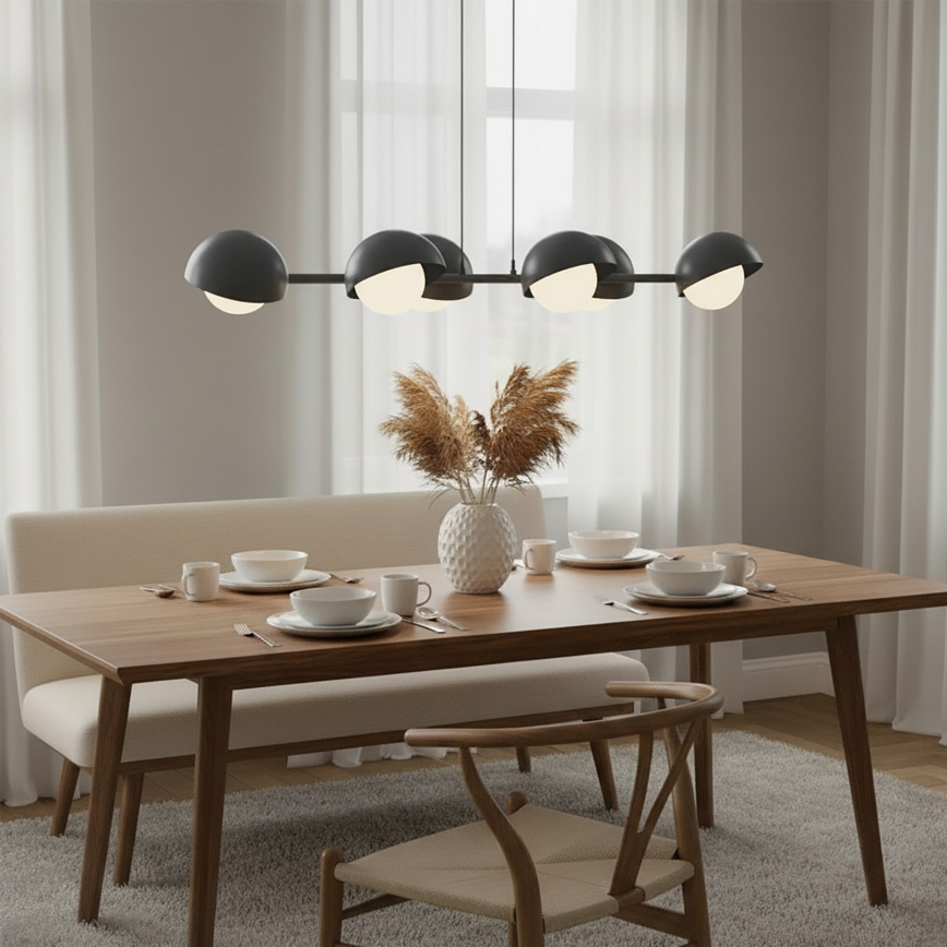 Kaabliga ripp-lühter BOOM 6xG9/8W/230V must