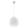 Kaabliga ripplamp BALL 1xE27/15W/230V Ø 30 cm valge/läikiv kroom