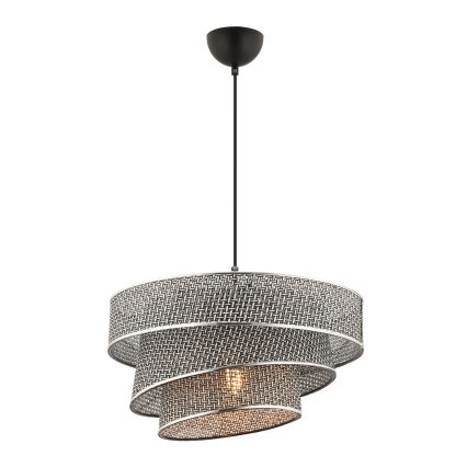 Kaabliga ripplamp COUPER 1xE27/60W/230V hall/läikiv kroom